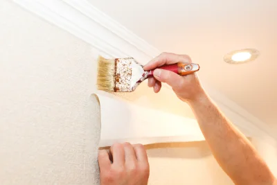 Pose de papier peint à Neuhaeusel — revêtements muraux et toiles de verre